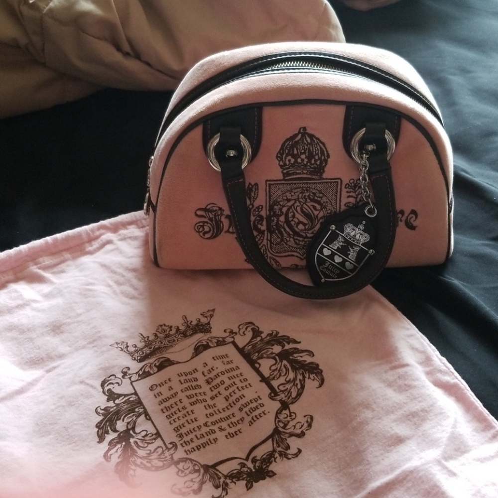 Juicy Couture Bowler Satchel Pink Purse